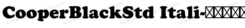 CooperBlackStd Itali字体转换